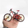 Bicicleta mtb escala 1:10 roja, coleccionable