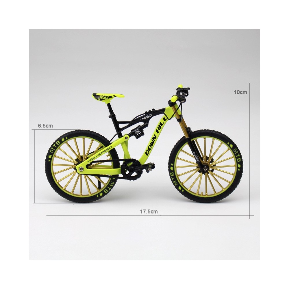 Bicicleta mtb escala 1:10 naranja, coleccionable