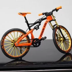 Bicicleta mtb escala 1:10 naranja, coleccionable