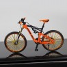 Bicicleta mtb escala 1:10 naranja, coleccionable