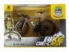 Bicicleta ruta escala 1:10 gris, coleccionable