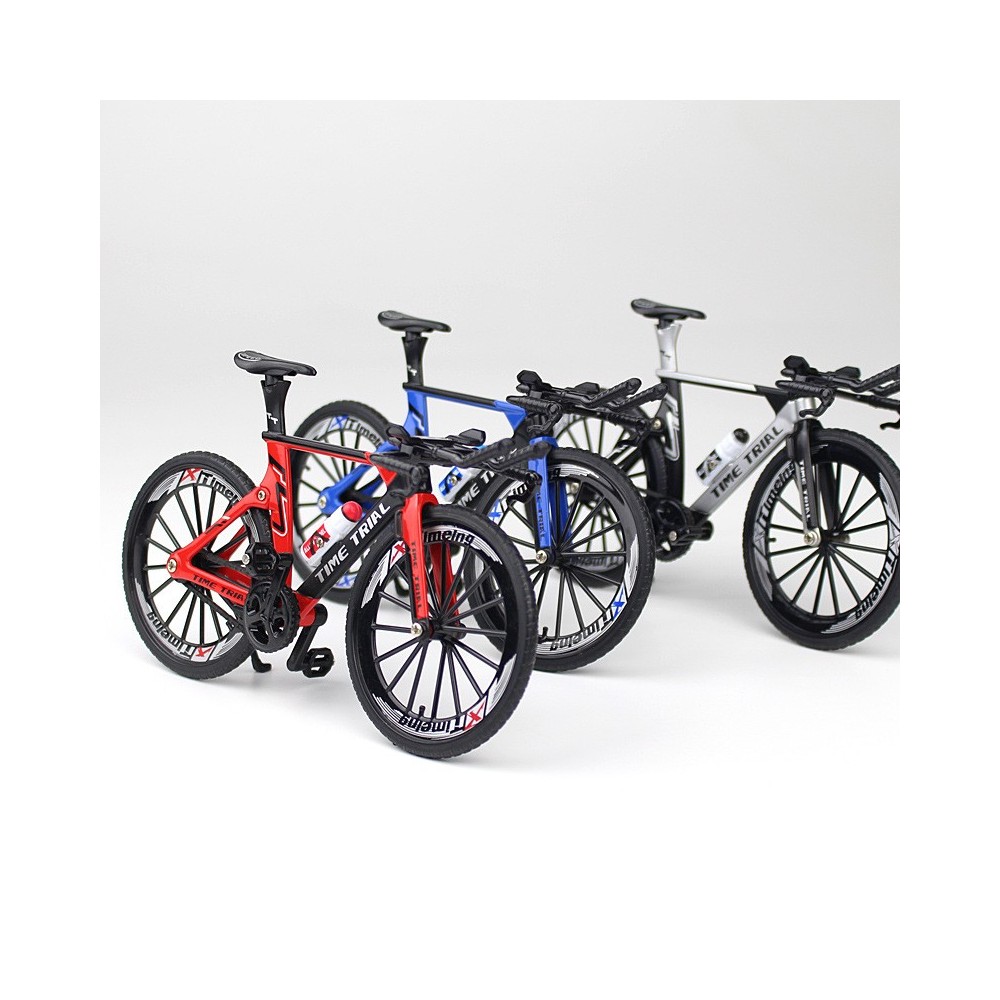Bicicleta ruta escala 1:10 roja, coleccionable