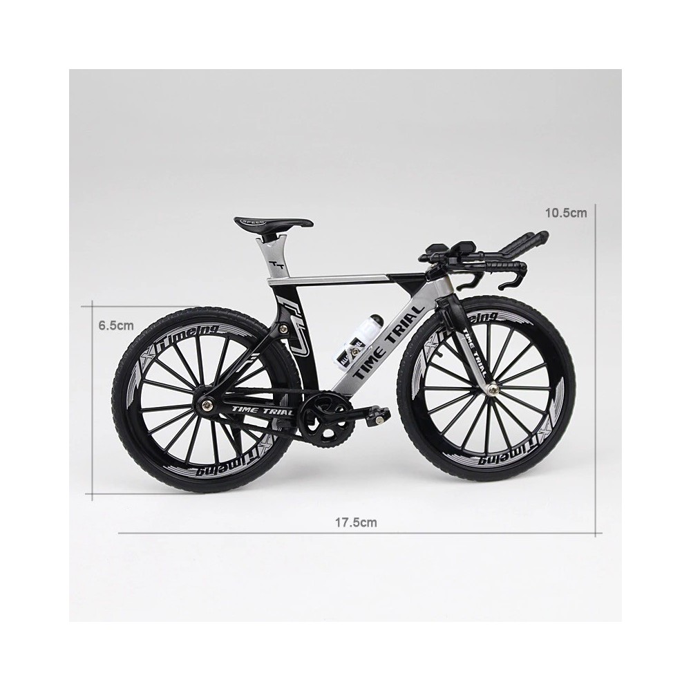 Bicicleta ruta escala 1:10 roja, coleccionable