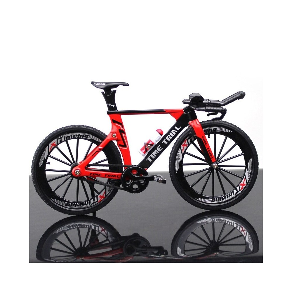 Bicicleta ruta escala 1:10 roja, coleccionable