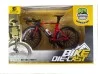 Bicicleta ruta escala 1:10 roja, coleccionable