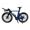 Bicicleta ruta escala 1:10 azul, coleccionable
