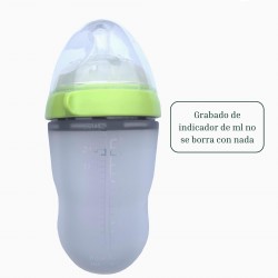 Mamadera Silicona Flexible CoBaby 150 ml verde