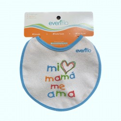 Pack 4 baberos mama, papa, abuela, abuelo Evenflo