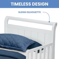 Cama de transición para blanca trineo.