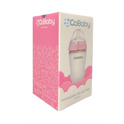 Mamadera Silicona Flexible CoBaby 250 ml rosa