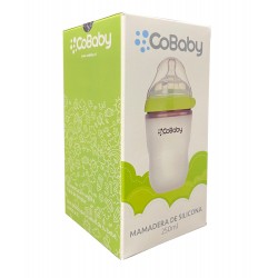 Mamadera Silicona Flexible CoBaby 250 ml verde