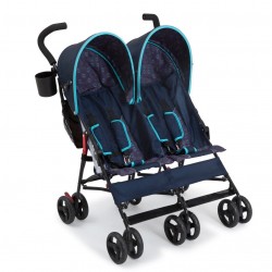 Coche Paragua Doble LX lado a lado de Delta children