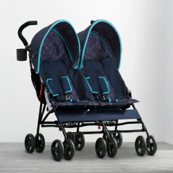 Coche Paragua Doble LX lado a lado de Delta children