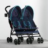 Coche Paragua Doble LX lado a lado de Delta children
