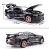 Ford Mustang Shelby GT500 escala 1:24 negro Ford Mustang Shelby GT500 escala 1:24 negro