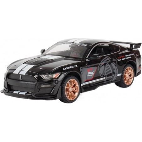 Ford Mustang Shelby GT500 escala 1:24 negro Ford Mustang Shelby GT500 escala 1:24 negro