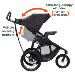 Coche Jogger baby Trend Race Tec Plus Ultra Black