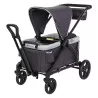 Carro Paseo wagon y coche doble MUV Liberty Midnight 2 en 1