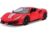 FERRARI 488 PISTA, ROJO 1:24 modelo fundido a presión.