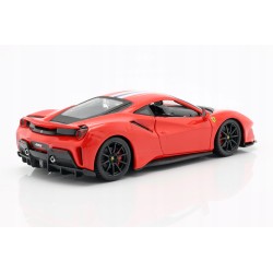 FERRARI 488 PISTA, ROJO 1:24 modelo fundido a presión.