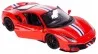 FERRARI 488 PISTA, ROJO 1:24 modelo fundido a presión.