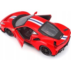 FERRARI 488 PISTA, ROJO 1:24 modelo fundido a presión.