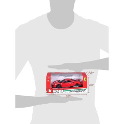 FERRARI 488 PISTA, ROJO 1:24 modelo fundido a presión.