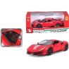 FERRARI 488 PISTA, ROJO 1:24 modelo fundido a presión.