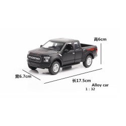 FORD RAPTOR F-150 ESCALA 1:32 NEGRA MINIAUTO