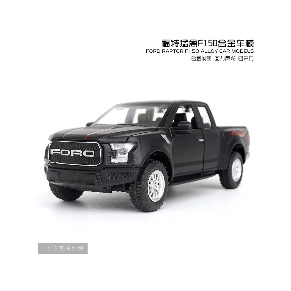 FORD RAPTOR F-150 ESCALA 1:32 NEGRA MINIAUTO