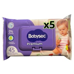 Pack 5 toallitas babysec x 45 un