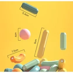 Magneticos didacticos 176 piezas para construcción en bloque