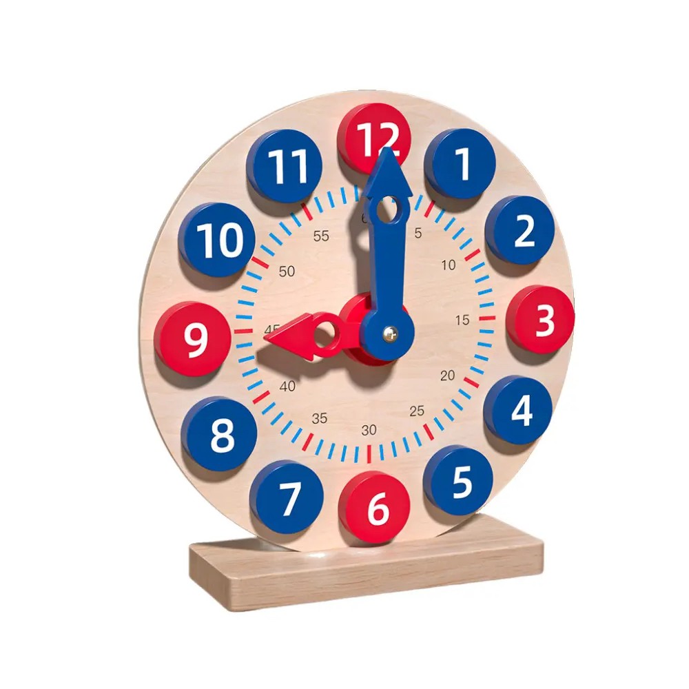 RELOJ MONTESSORI DE MADERA