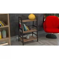 Estante escalonado de 3 repisas