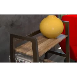 Estante escalonado de 3 repisas