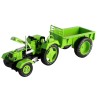 Tractor con coloso metalico escala 1:18 Kaidiwei VERDE