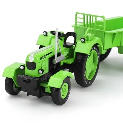 Tractor con coloso metalico escala 1:18 Kaidiwei VERDE