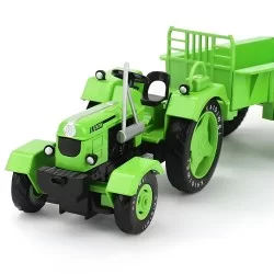 Tractor con coloso metalico escala 1:18 Kaidiwei VERDE