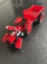 Tractor con coloso metalico escala 1:18 Kaidiwei Rojo
