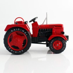 Tractor con coloso metalico escala 1:18 Kaidiwei Rojo