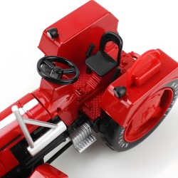 Tractor con coloso metalico escala 1:18 Kaidiwei Rojo