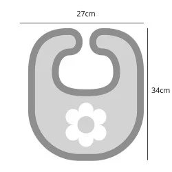 Babero Niña impermeable con recipiente NOjo