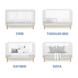 Cuna convertible 4 en 1 PoPPY Blanca Delta Children