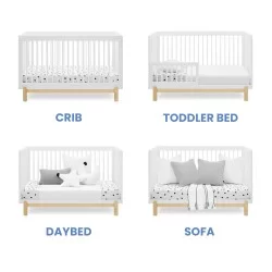 Cuna convertible 4 en 1 PoPPY Blanca Delta Children