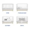 Cuna convertible 4 en 1 PoPPY Blanca Delta Children