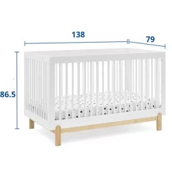 Cuna convertible 4 en 1 PoPPY Blanca Delta Children