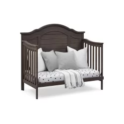 Cuna de madera solida convertible 6 en 1 Asher Gris