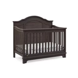 Cuna de madera solida convertible 6 en 1 Asher Gris