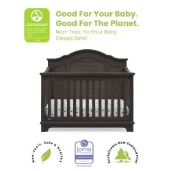 Cuna de madera solida convertible 6 en 1 Asher Gris