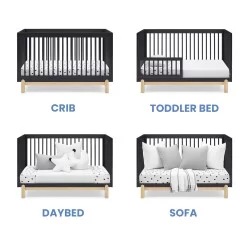 Cuna convertible 4 en 1 PoPPY Midnight Delta Children